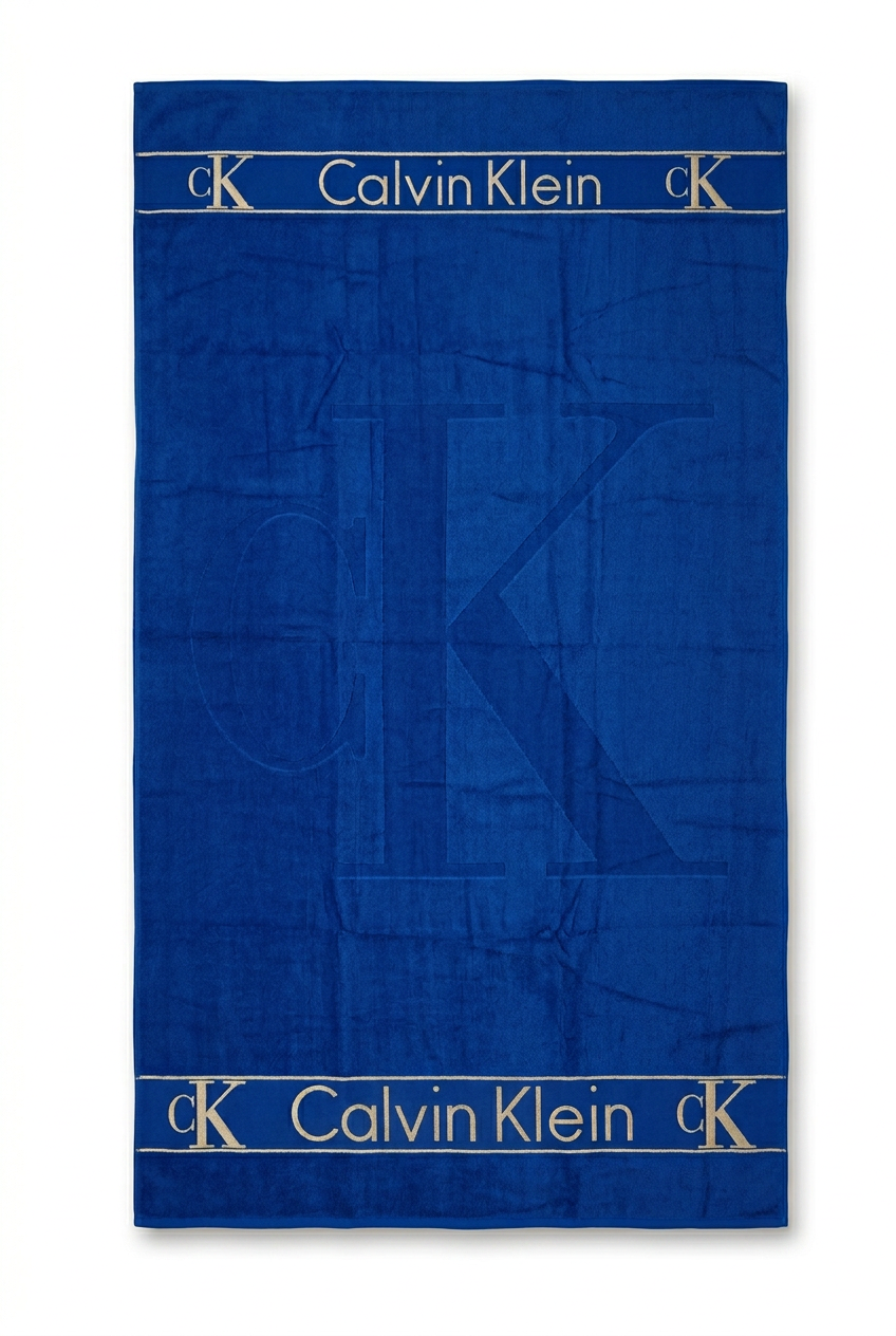 Πετσέτα θαλασσής Calvin Klein Μπλε