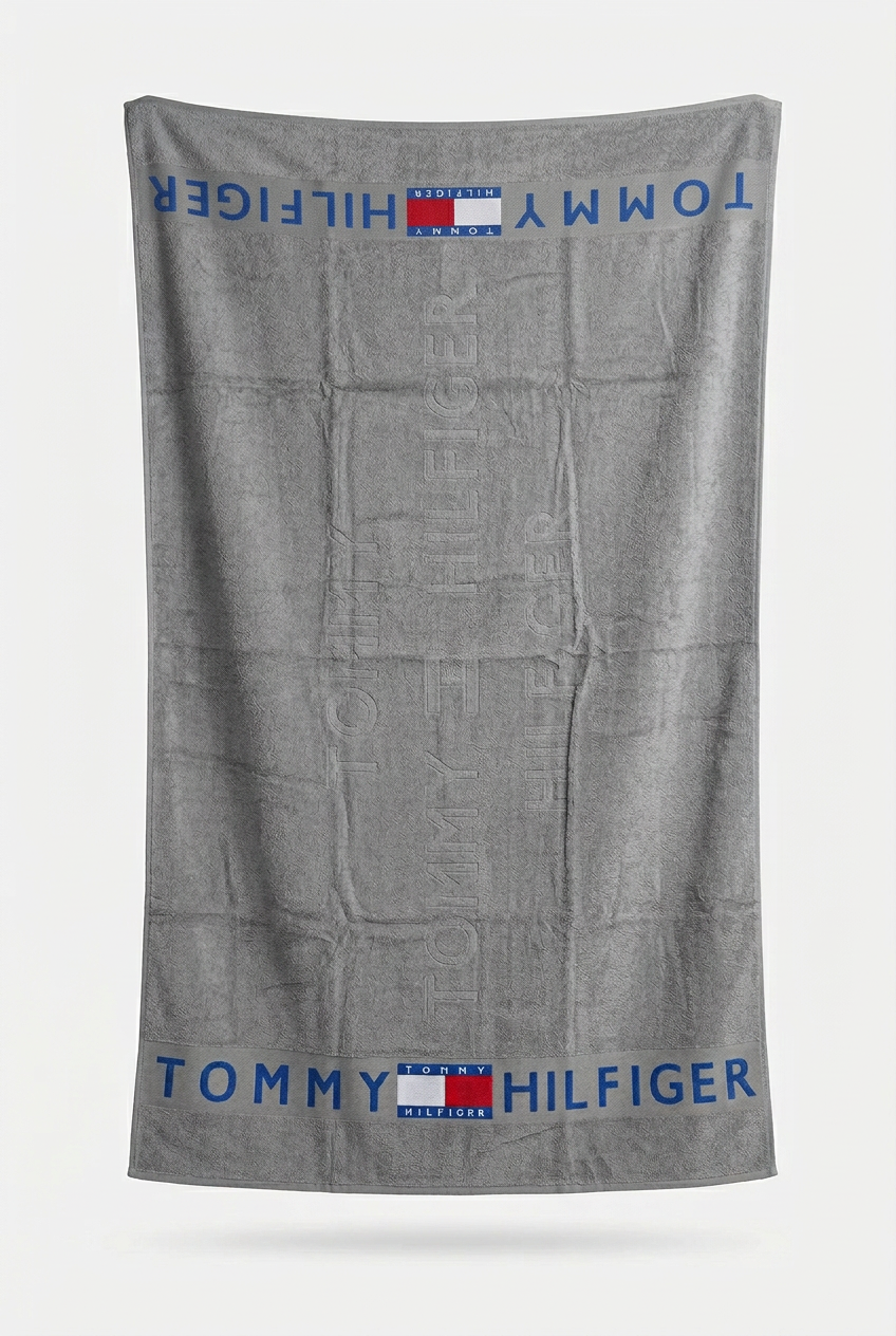 Πετσέτα θαλασσής Tommy Hilfiger γκρι