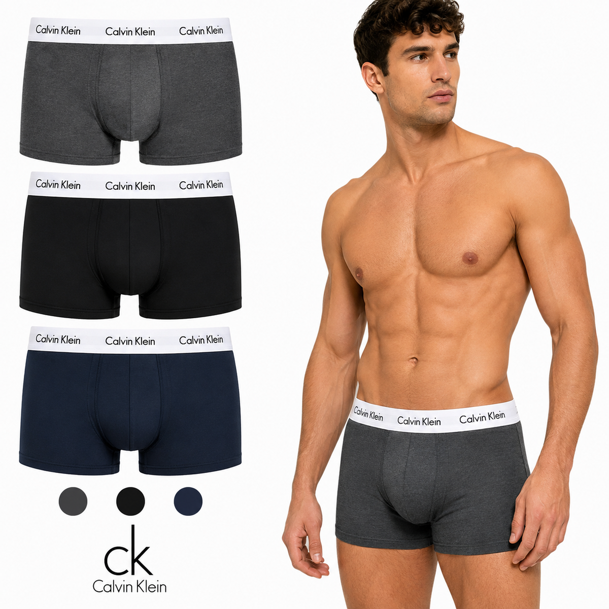 Calvin Klein μποξεράκια 3 τεμάχια