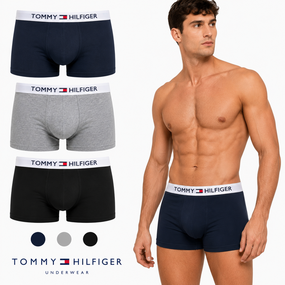 TOMMY HILFIGER μποξεράκια 3 τεμάχια