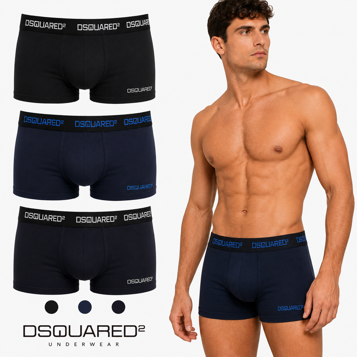 DSQUARED μποξεράκια 3 τεμάχι